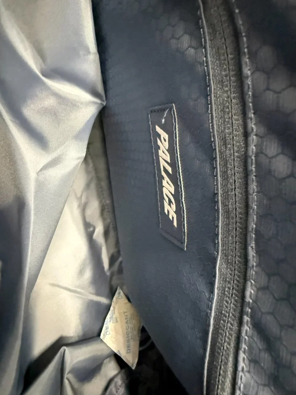 Palace cordura eco hex ripstop clipper bag slate grey